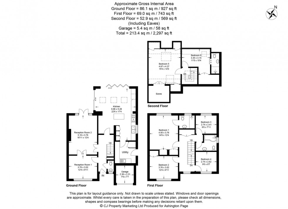 Floorplan for Raeside Close, Seer Green, HP9