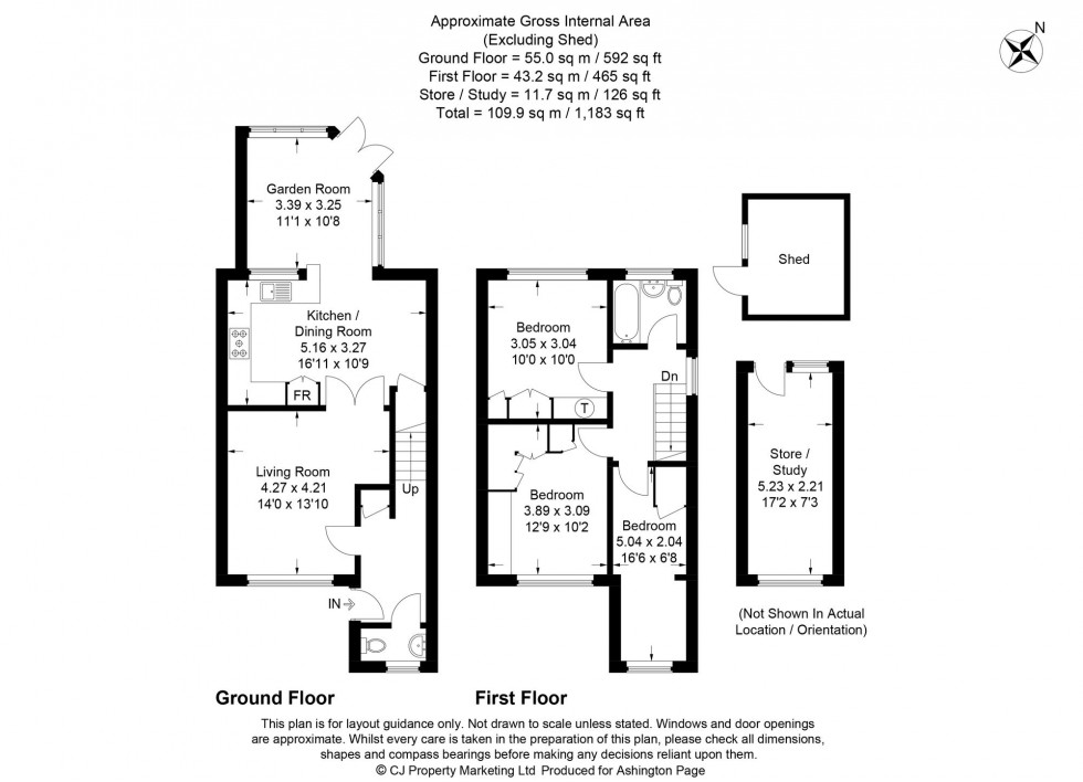 Floorplan for Stock Field Close, Hazlemere, HP15