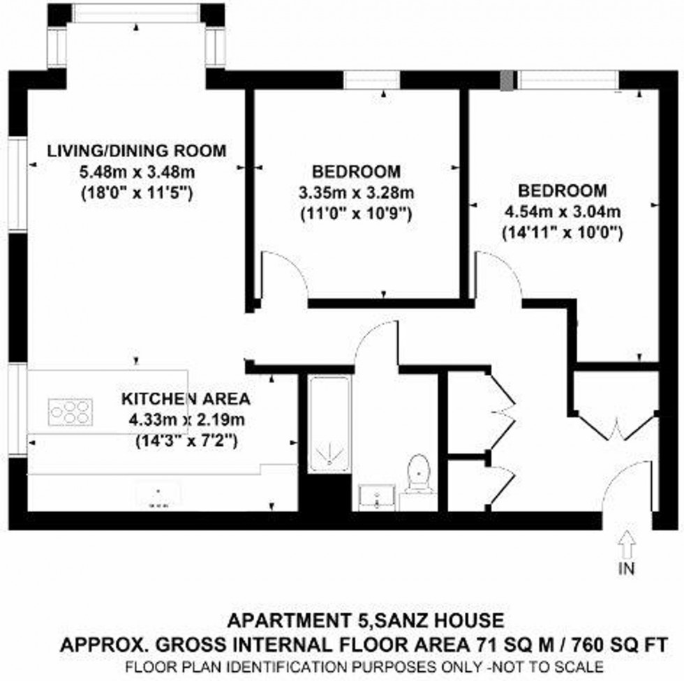 Floorplan for Timmis Court, Sanz House Timmis Court, HP9