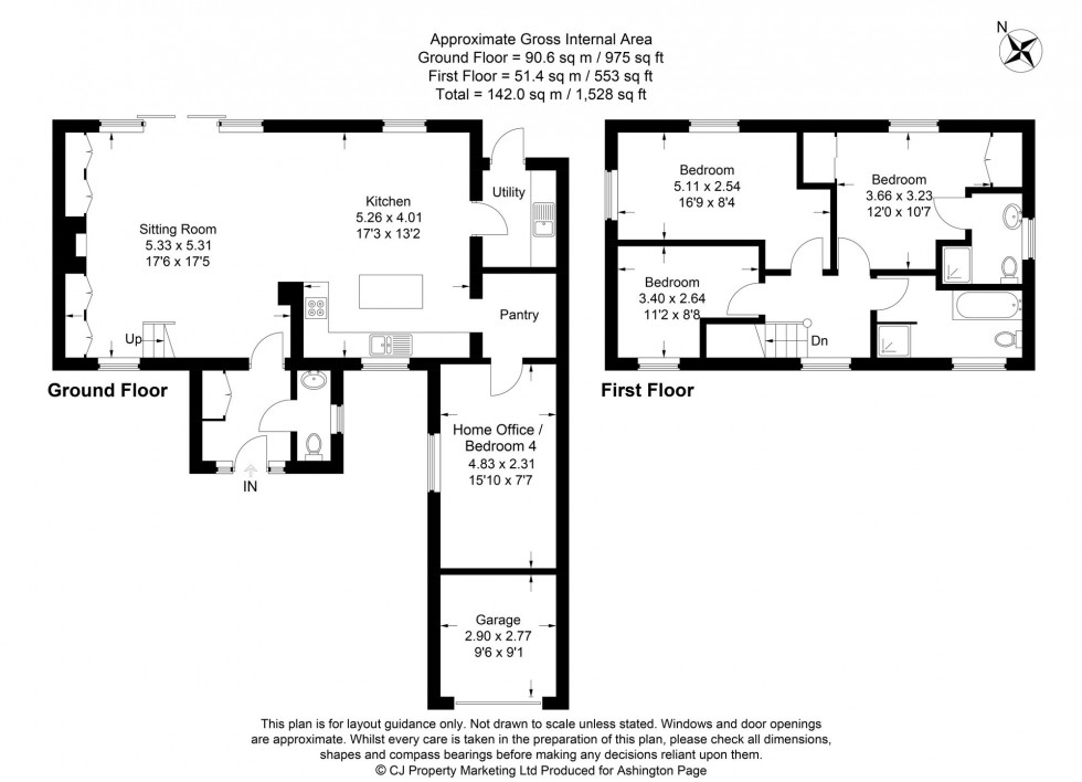 Floorplan for Wavell Road, Wilton Park, HP9