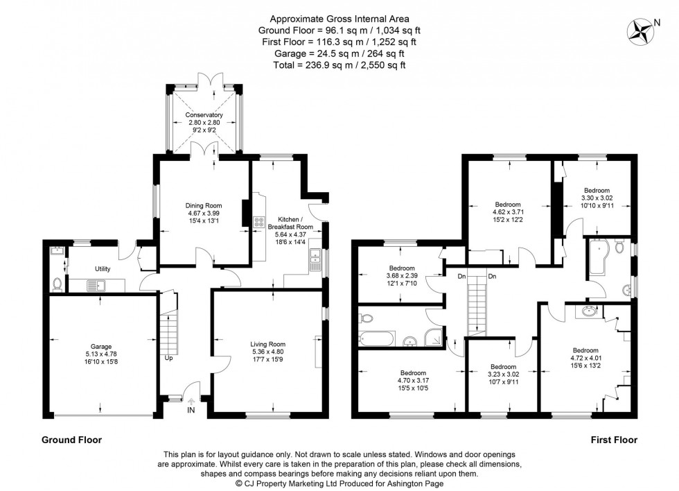 Floorplan for Woodside Avenue, Beaconsfield, HP9