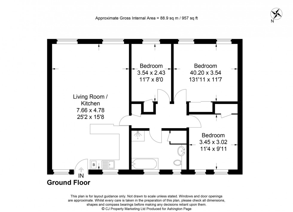 Floorplan for Burkes Road, Beaconsfield, HP9