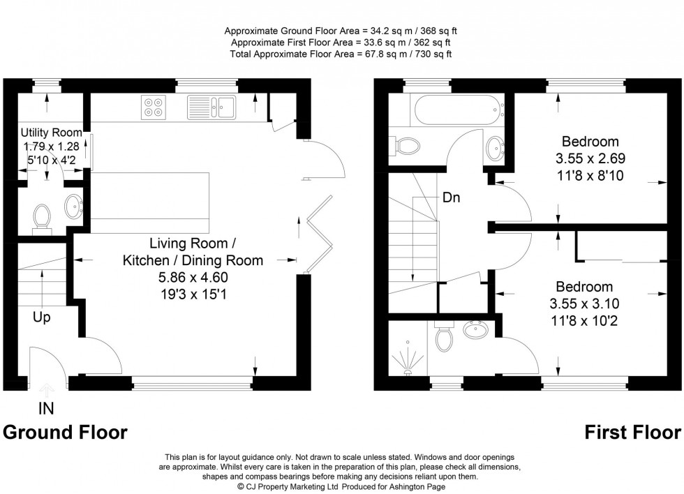 Floorplan for Upper Riding, Beaconsfield, HP9