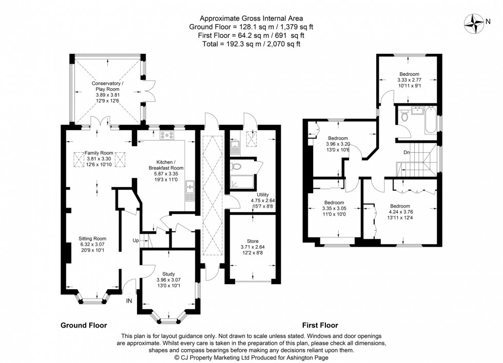 Floorplan for The Greenway, Chalfont St. Peter, SL9