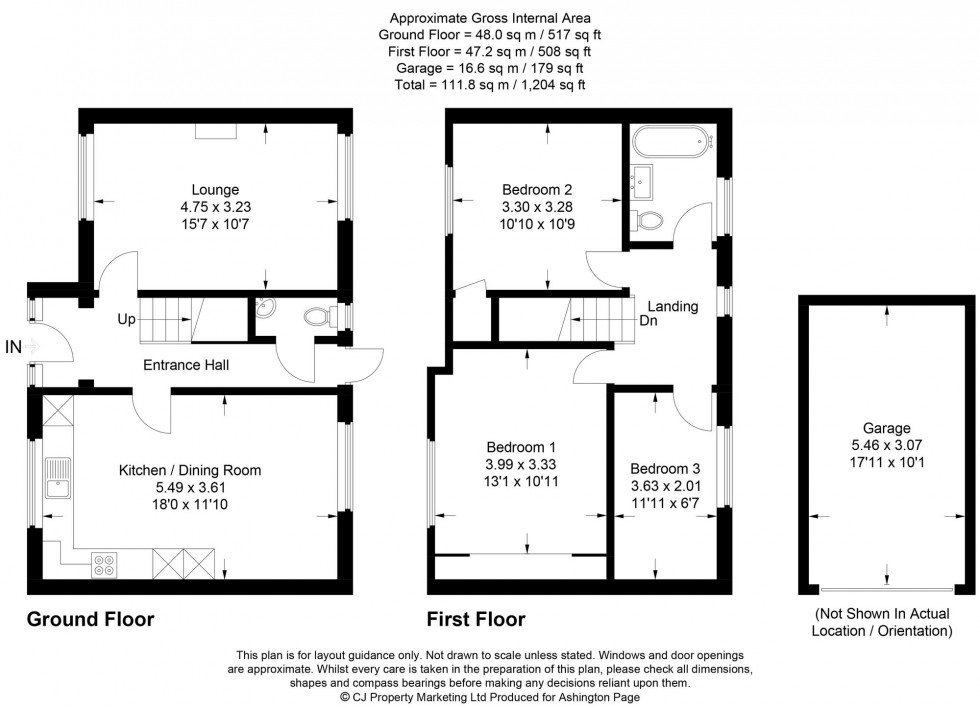 Floorplan for Hyde Green, Beaconsfield, HP9