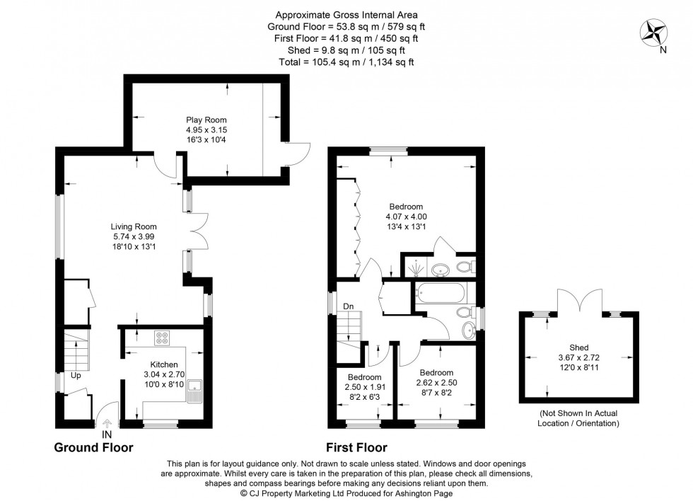 Floorplan for Old Station Way, Wooburn Green, HP10