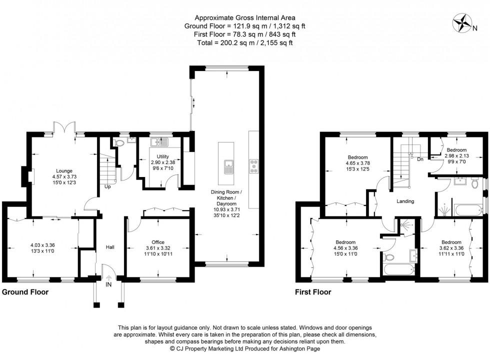 Floorplan for Amersham Road, Beaconsfield, HP9