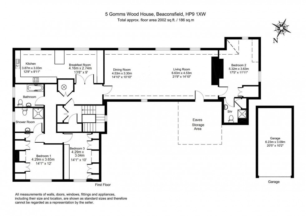 Floorplan for Cherry Drive, Forty Green, HP9