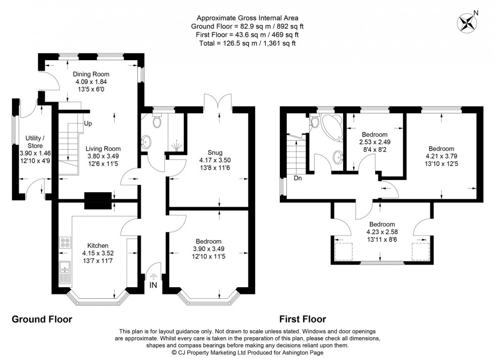 Floorplan for Wash Hill, Wooburn Green, HP10