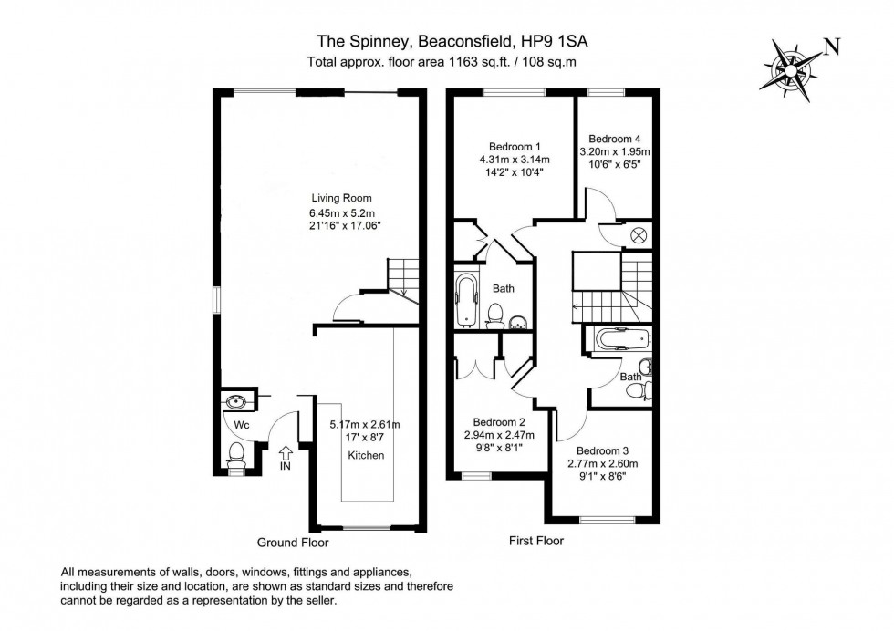 Floorplan for The Spinney, Beaconsfield, HP9