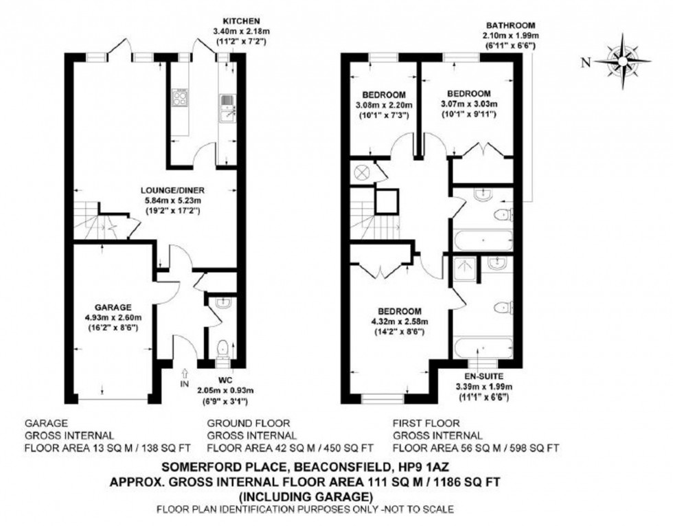 Floorplan for Somerford Place, Beaconsfield, HP9