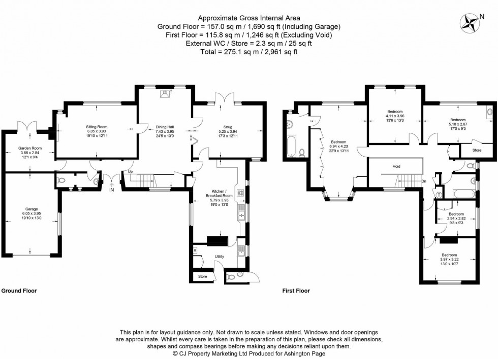 Floorplan for Woodside Avenue, Beaconsfield, HP9