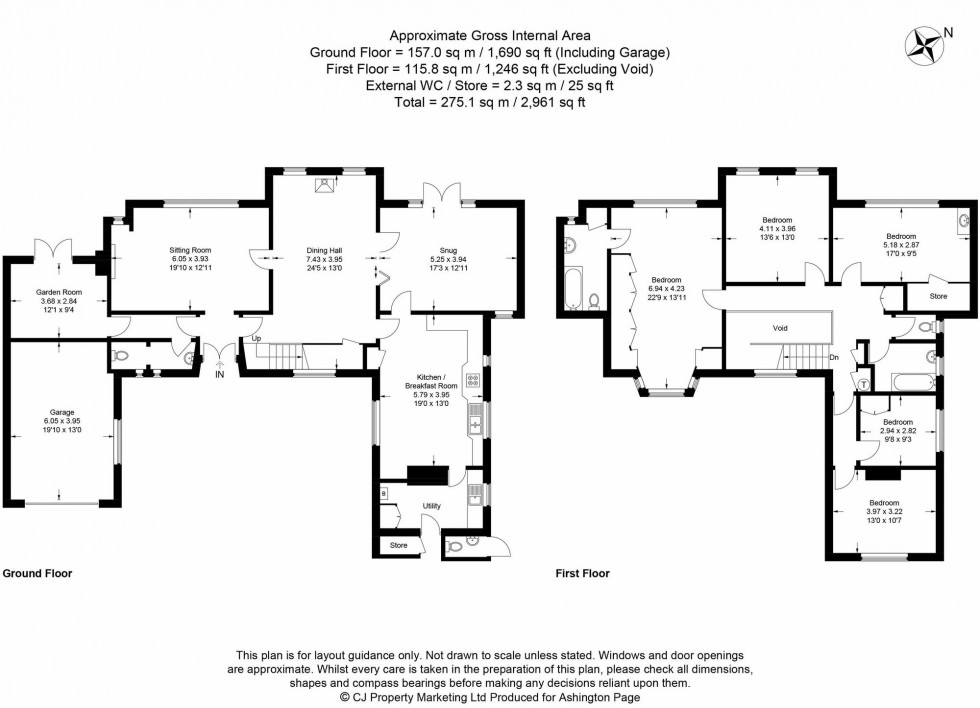 Floorplan for Woodside Avenue, Beaconsfield, HP9