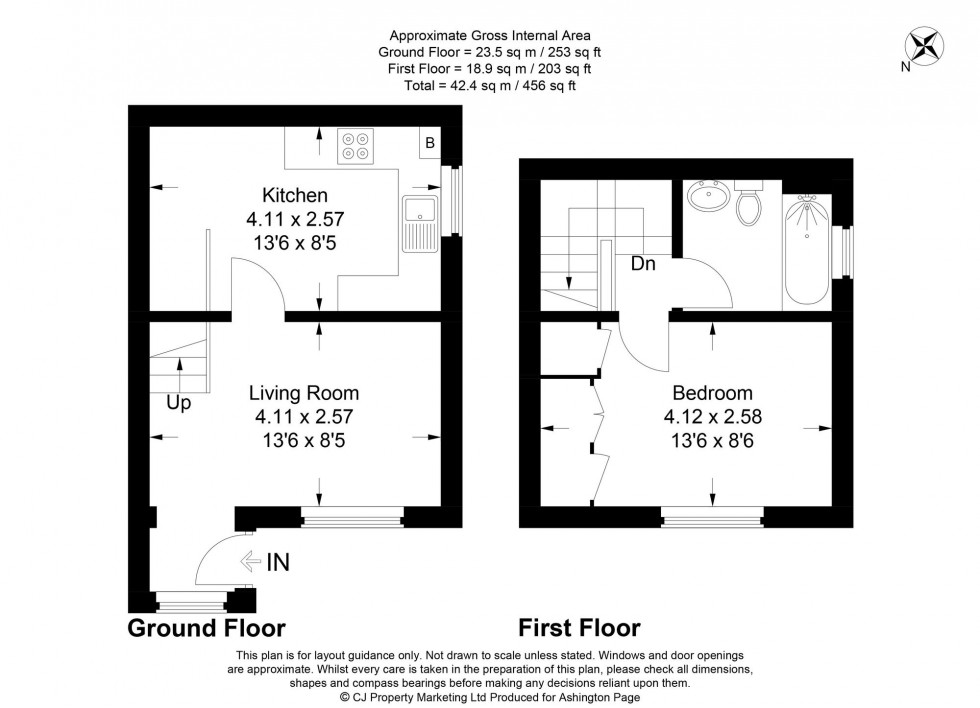 Floorplan for Jennings Field, Flackwell Heath, HP10