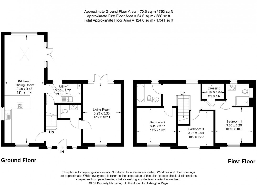 Floorplan for Minerva Way, Wilton Park, HP9