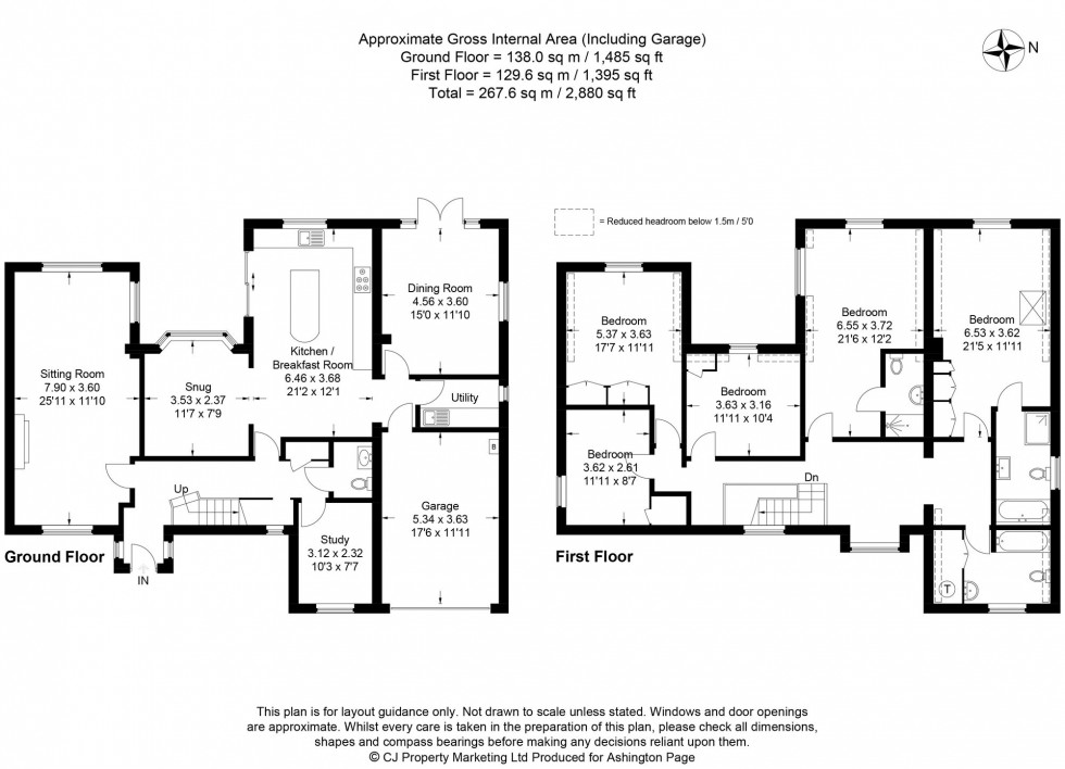 Floorplan for Wattleton Road, Beaconsfield, HP9