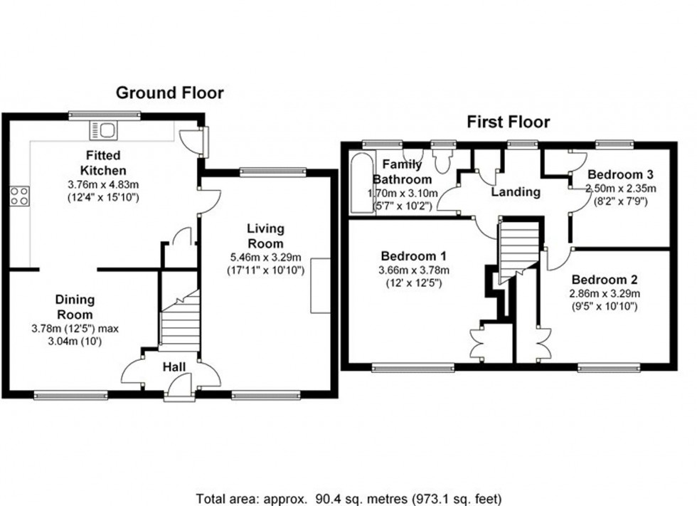 Floorplan for Candlemas Mead, Beaconsfield, HP9