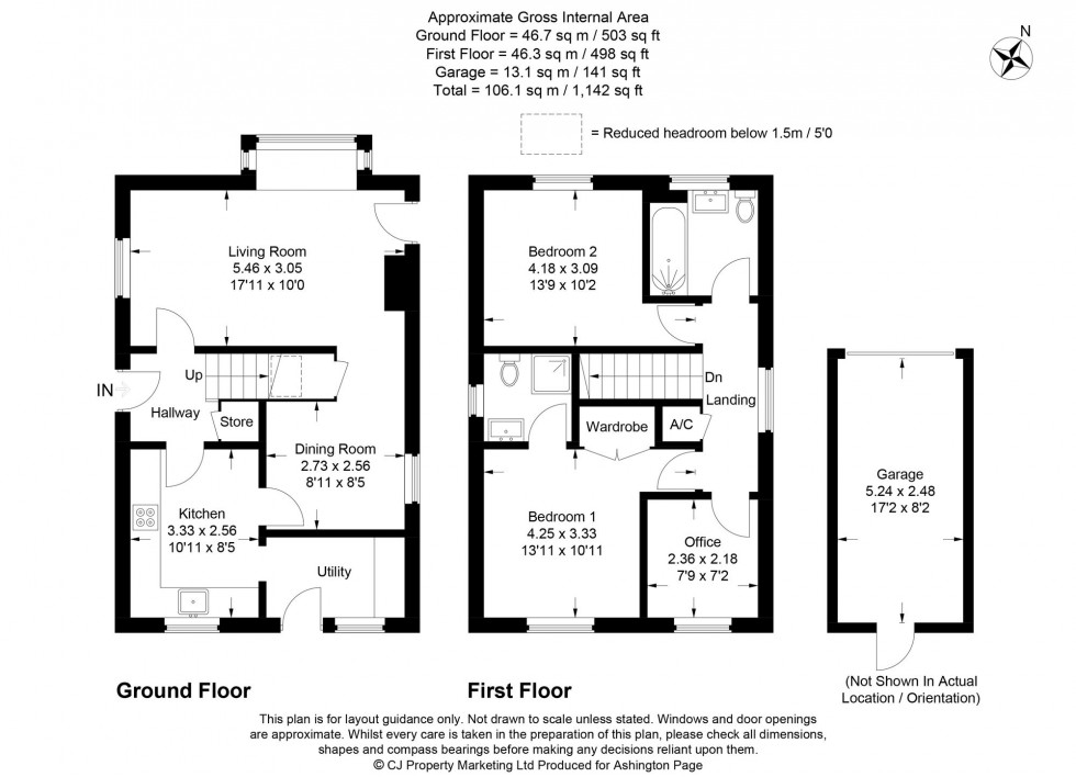 Floorplan for Farmers Way, Seer Green, HP9