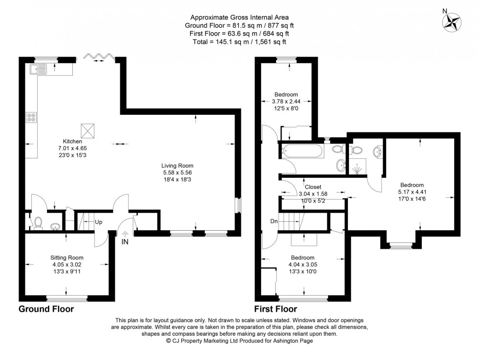 Floorplan for Horseshoe Crescent, Beaconsfield, HP9