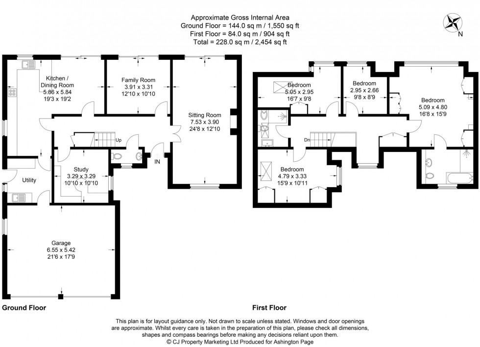 Floorplan for Woodside Road, Beaconsfield, HP9