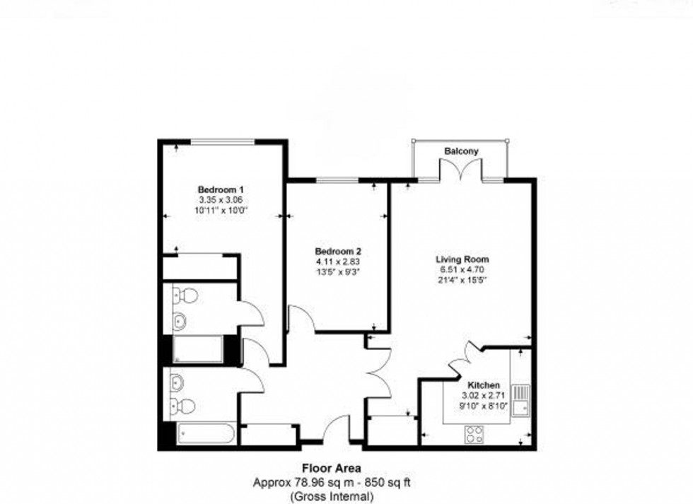 Floorplan for Post Office Lane, Beaconsfield, HP9