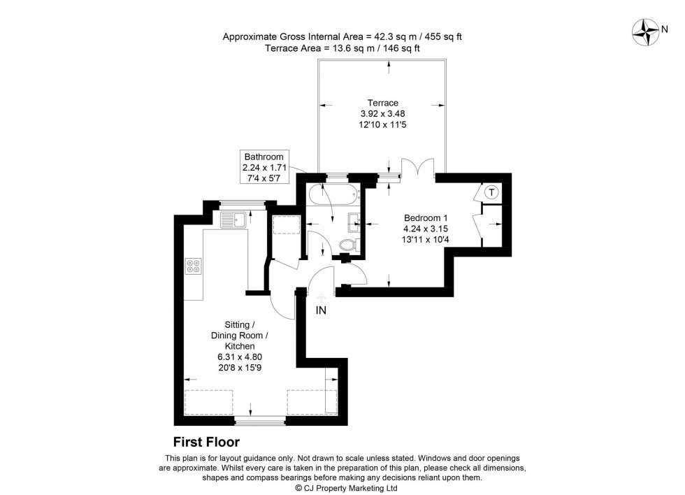 Floorplan for Woodside Close, Kerridge House, HP6