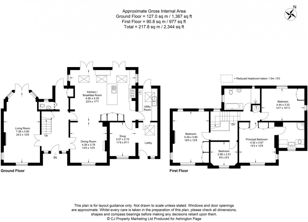 Floorplan for Grenfell Road, Beaconsfield, HP9