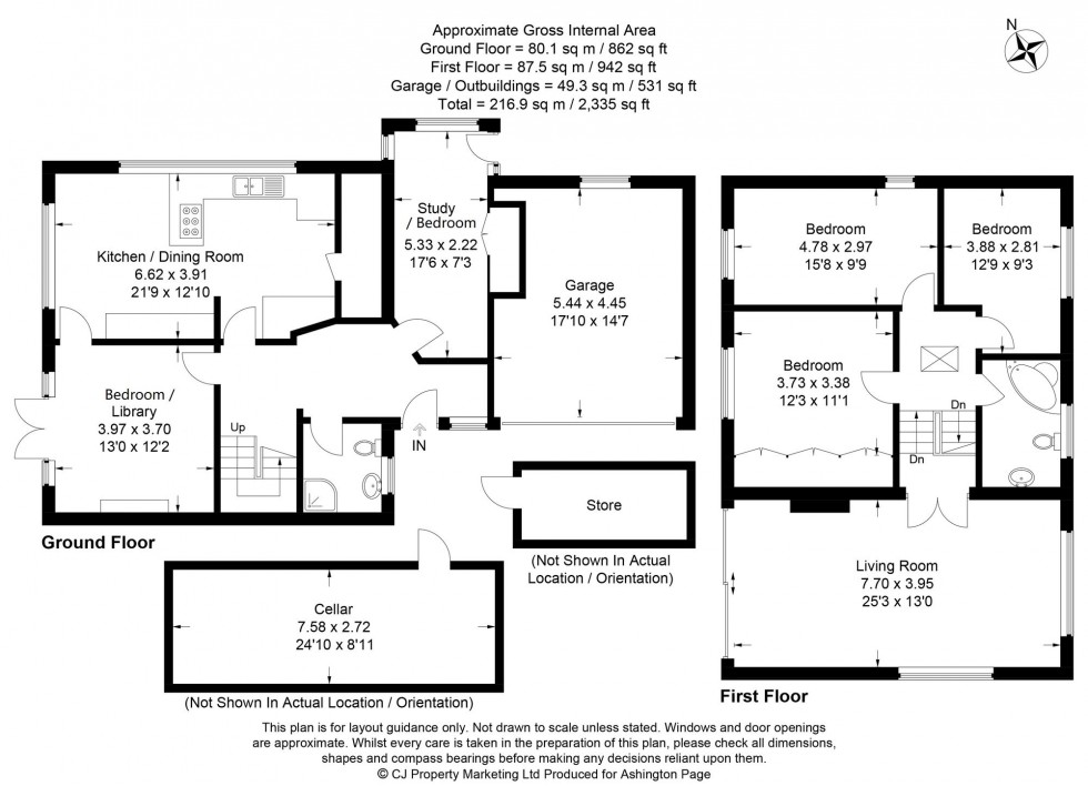 Floorplan for Hampden Hill, Beaconsfield, HP9