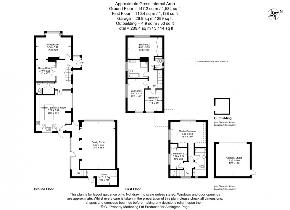 Floorplan for Blackpond Lane, Farnham Royal, SL2