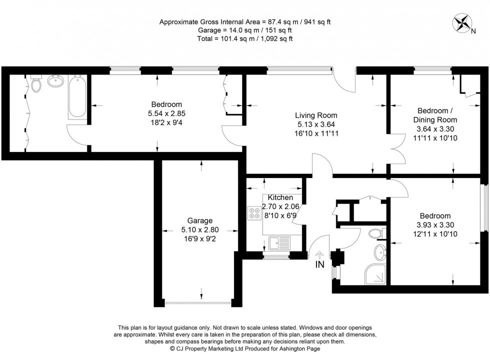 Floorplan for Penn Road, Beaconsfield, HP9