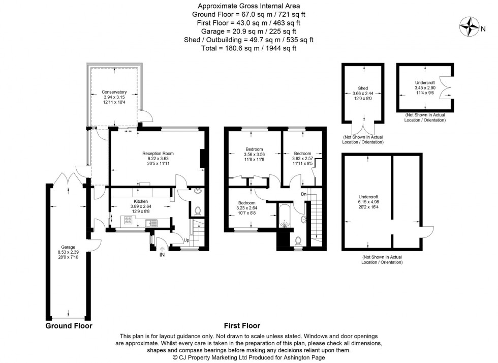 Floorplan for Westway, Beaconsfield, HP9