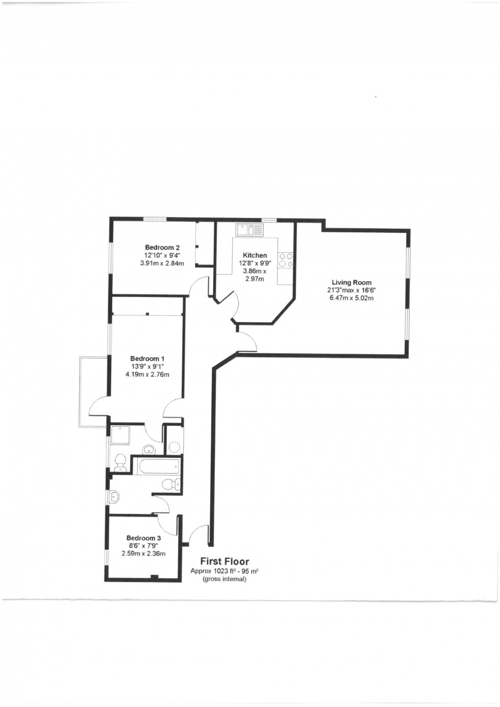 Floorplan for Coaters Lane, Wooburn Green, HP10