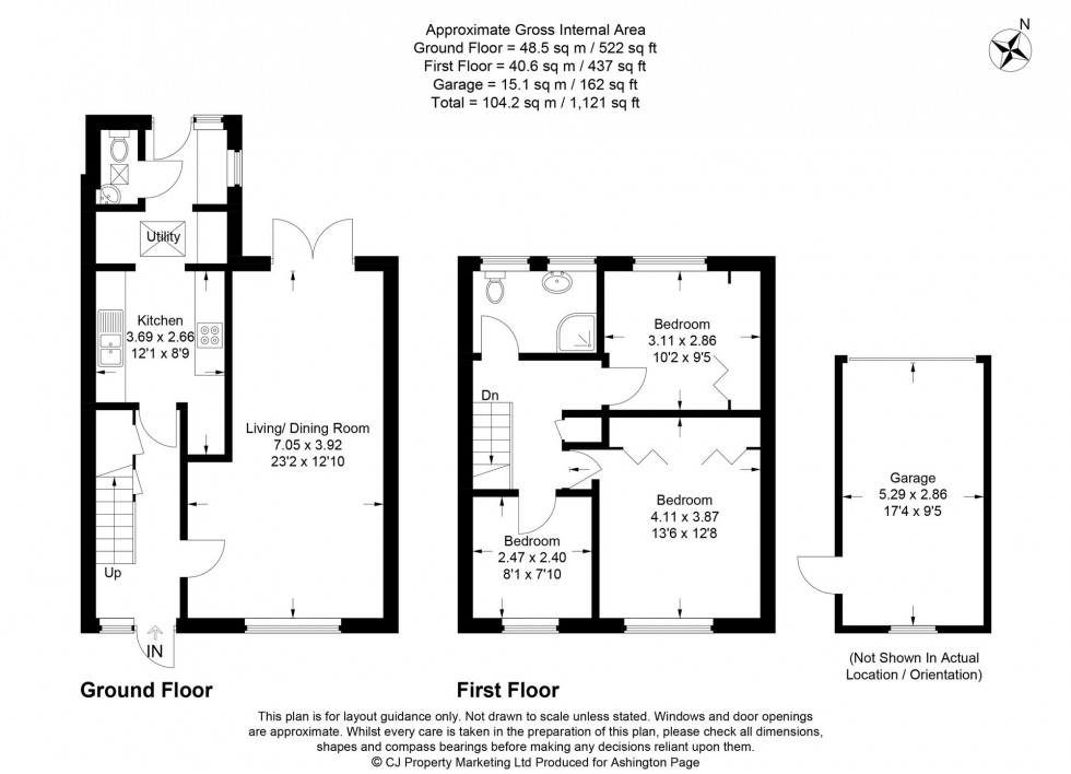 Floorplan for Wood Pond Close, Seer Green, HP9