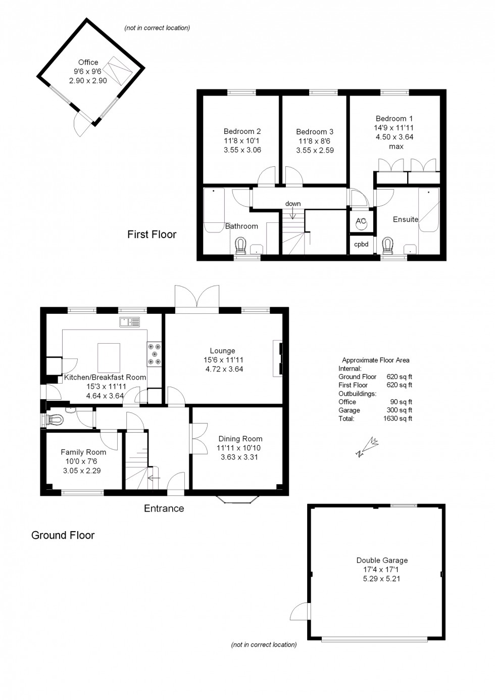 Floorplan for Howard Crescent, Seer Green, HP9