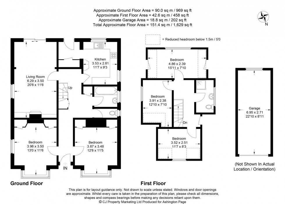 Floorplan for Howard Road, Seer Green, HP9