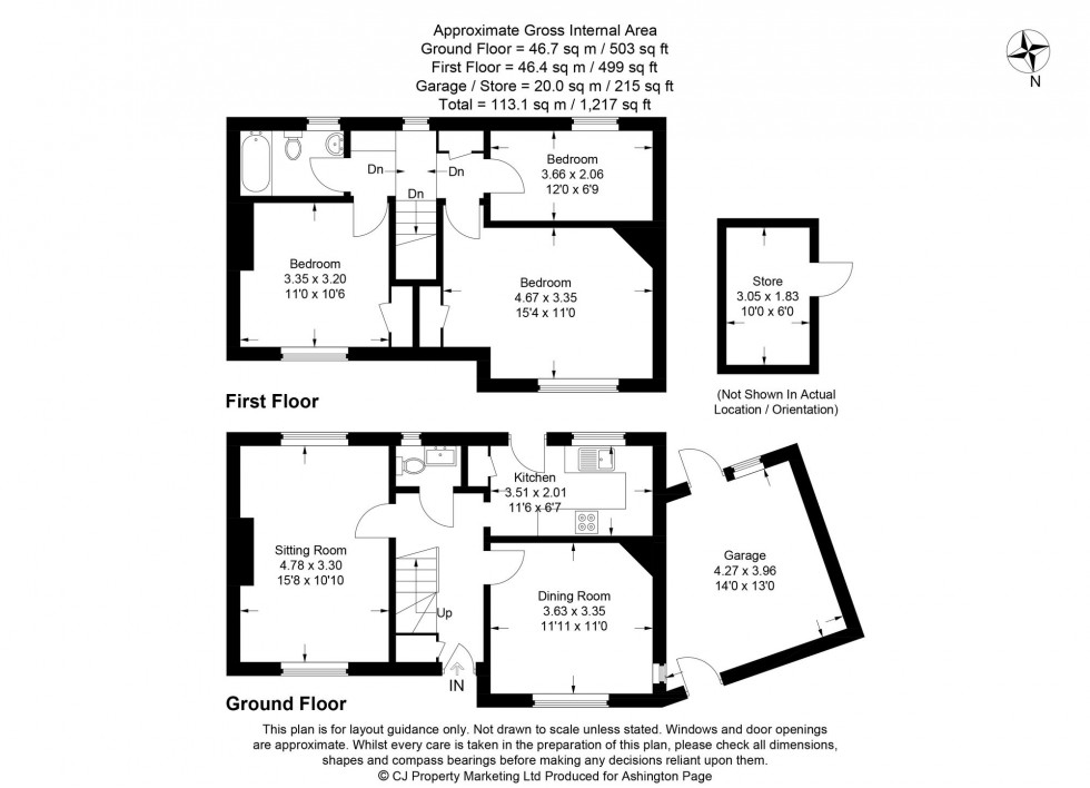 Floorplan for Maxwell Road, Beaconsfield, HP9