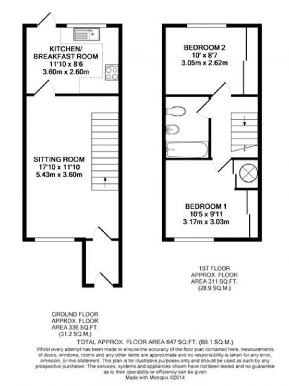Floorplan for Old Town Close, Beaconsfield, HP9