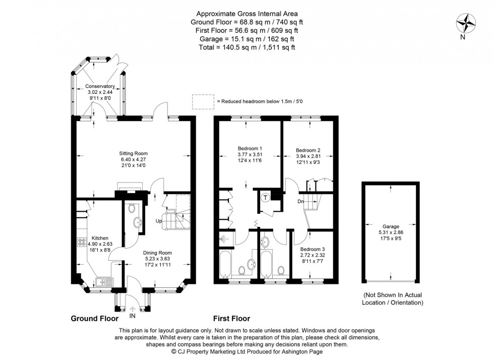 Floorplan for Dove Court, Beaconsfield, HP9